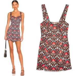 Free People Sasha mini floral dress xs